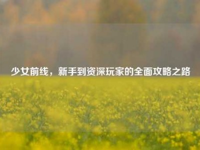 少女前线，新手到资深玩家的全面攻略之路
