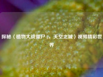 探秘〈植物大战僵尸 2，天空之城〉视频精彩世界