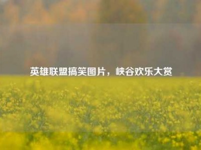 英雄联盟搞笑图片，峡谷欢乐大赏