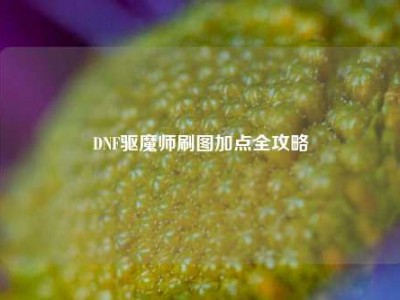DNF驱魔师刷图加点全攻略
