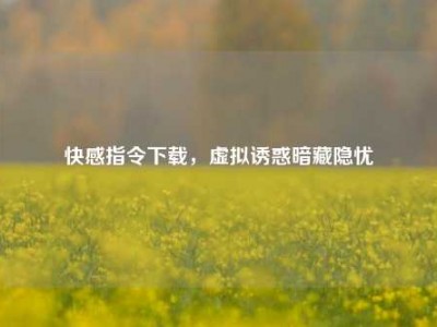 快感指令下载，虚拟诱惑暗藏隐忧