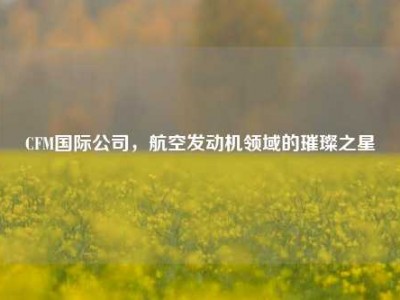 CFM国际公司，航空发动机领域的璀璨之星
