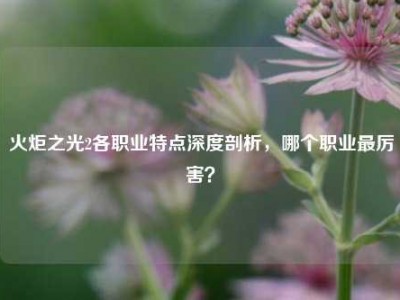 火炬之光2各职业特点深度剖析，哪个职业最厉害？