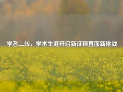 学者二转，学术生涯开启新征程直面新挑战