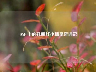 DNF 中的孔明灯小精灵奇遇记