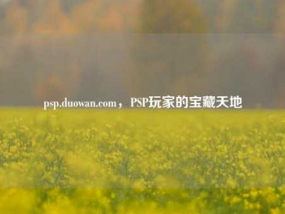 psp.duowan.com，PSP玩家的宝藏天地