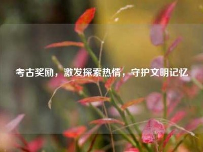 考古奖励，激发探索热情，守护文明记忆