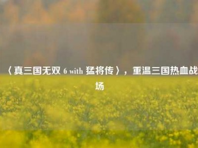 〈真三国无双 6 with 猛将传〉，重温三国热血战场