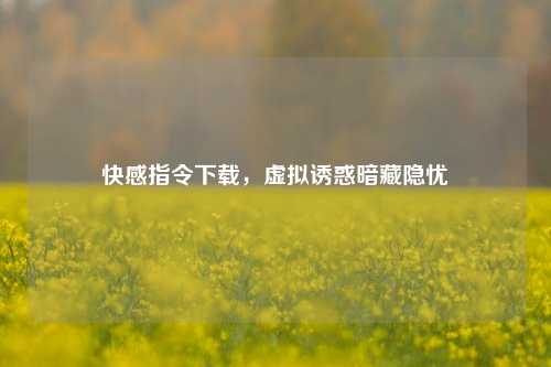 快感指令下载，虚拟诱惑暗藏隐忧