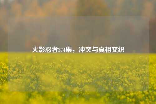 火影忍者374集，冲突与真相交织